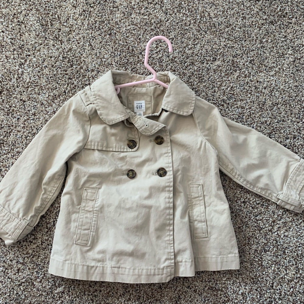 Toddler khaki trench coat
